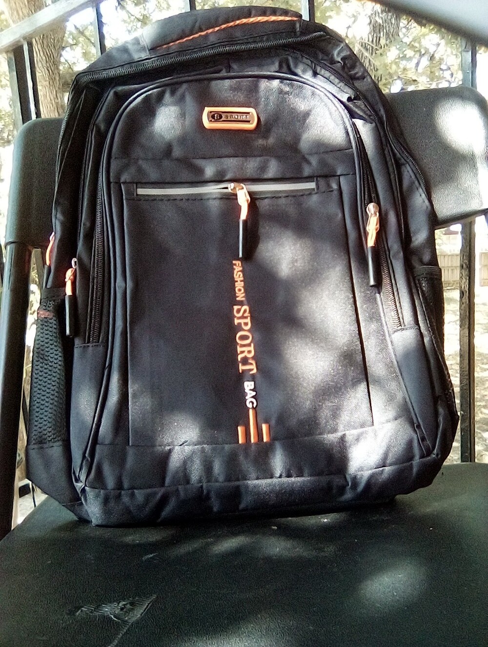 Black & Orange Sport Backpack - Fashion Sport Bag